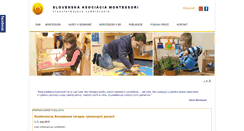 Desktop Screenshot of montessoria.sk