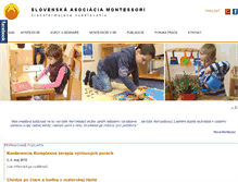 Tablet Screenshot of montessoria.sk